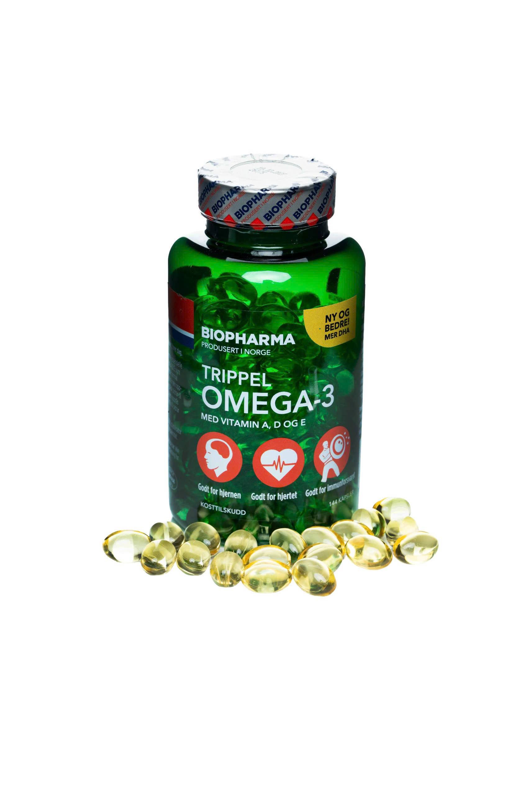 Dầu cá Omega 3 - Trippel omega 3 (144 viên/lọ) - bổ sung dưỡng chất cho não, tim , mắt và xương khớp 1 Trippel Omega 3 (144 Viênlọ) Bổ Sung Dưỡng Chất Cho Não, Tim , Mắt Và Xương Khớp (3)