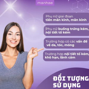 Viên uống cân bằng nội tiết Manhae Menopause Nutrisanté hỗ trợ phụ nữ tiền mãn kinh 60 viên 12 Viên Uống Cân Bằng Nội Tiết Manhae Menopause Nutrisanté Hỗ Trợ Phụ Nữ Tiền Mãn Kinh 60 Viên (2)
