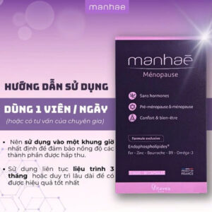 Viên uống cân bằng nội tiết Manhae Menopause Nutrisanté hỗ trợ phụ nữ tiền mãn kinh 60 viên 11 Viên Uống Cân Bằng Nội Tiết Manhae Menopause Nutrisanté Hỗ Trợ Phụ Nữ Tiền Mãn Kinh 60 Viên (3)