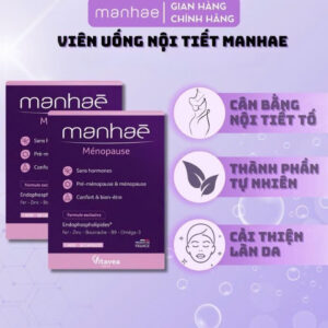Viên uống cân bằng nội tiết Manhae Menopause Nutrisanté hỗ trợ phụ nữ tiền mãn kinh 60 viên 9 Viên Uống Cân Bằng Nội Tiết Manhae Menopause Nutrisanté Hỗ Trợ Phụ Nữ Tiền Mãn Kinh 60 Viên (7)